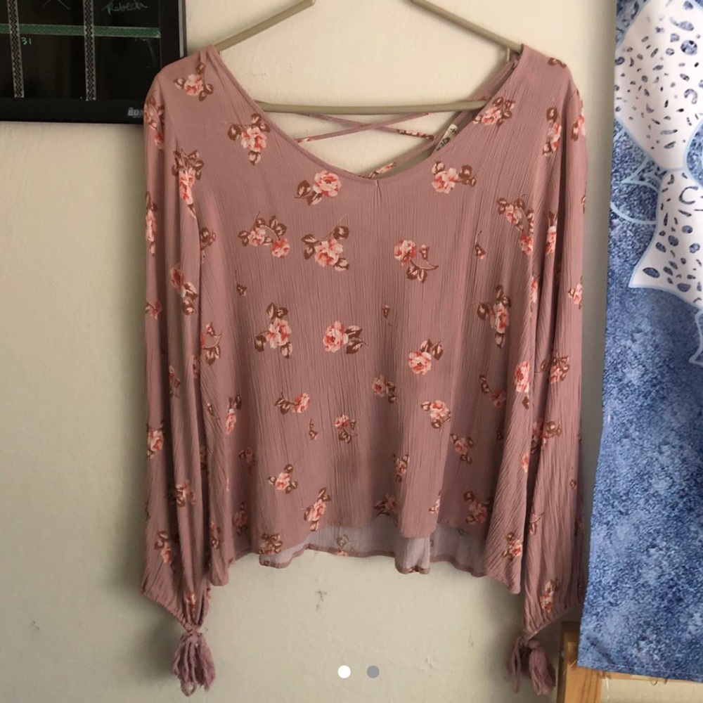 Pink floral top